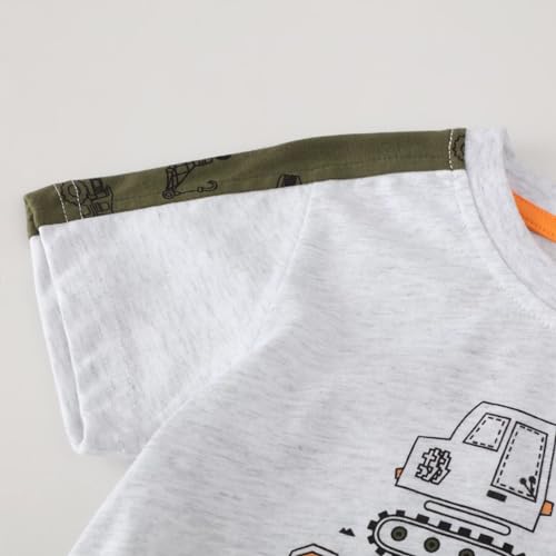 Image of Toddler Boy Clothes Kids Summer Cotton Outfits Shirt Short Sets Size 2-7
