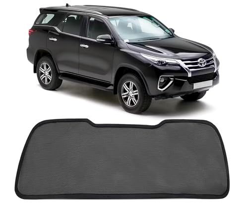 Image of Autofact Dicky Curtain for Toyota Fortuner 2016-2025 | Custom Fit Rear Windshield Sunshade | UV & Heat Protection | Foldable Mesh | Privacy & Cooling Car Accessory