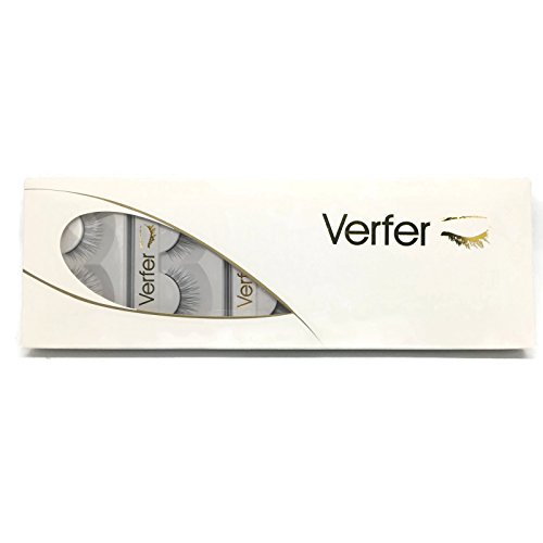 VERFER faux cils matière synthétique souple avec des pattes à effet 3D 10 paires) 3D cils avec effet volume, SÉRIE NATUREL. (30)
