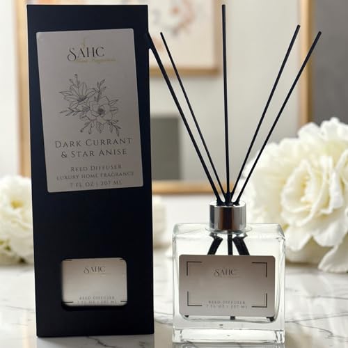 Difusor SAHC Dark Currant & Star Anise con cañas negras 7oz miniatura 4
