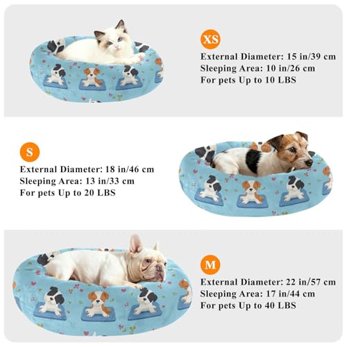 Panier pour chien bleu S contre le stress du chiot - 8