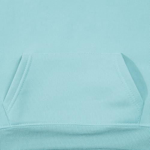 Unisex 2 Piece Soft Fleece Outfits Set Girls Boys Long Sleeve Crewneck Hooded Sweatshirt Elastic Waisted Jogger4