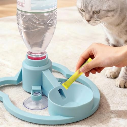 Support d'alimentation d'eau fixe à ventouses pour éviter les débordements des chiens - 4