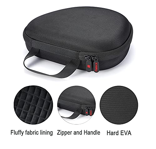 Hard Travel Carrying Case For Apple Airpods Max Headphone And It's Accessories, Protective Storage Bag - Black(Black Lining) #TOP2