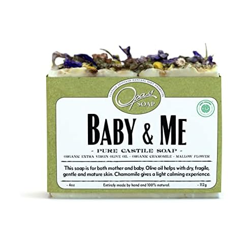 Opas Soap - 100% Natural Baby & Me Fragrance Free Castile Olive Organic Oil Soap with Chamomile Cover