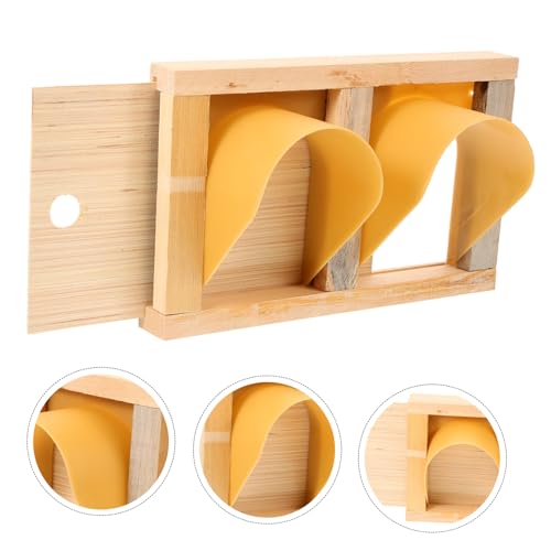 Puerta de Madera para Jaula de Pájaros Trampilla de Acceso Fácil para Palomas 6