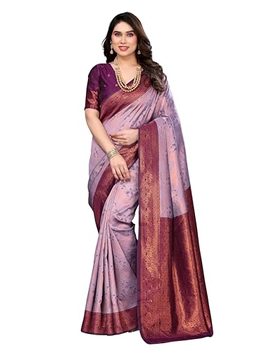 Image of Avantika Fashion Women's Kanjivaram Style Soft Silk Banarasi Sarees With Blouse Piece For Women