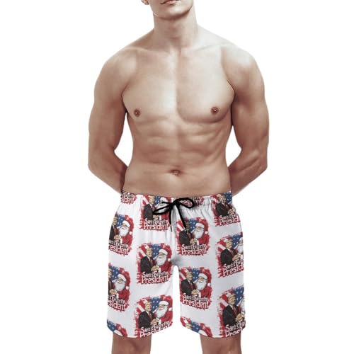 Trump Men's Swim Trunks Printed Beach Shorts for Men Summer Beach Shorts 80s 90s2