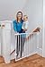 Safety 1st Ready To Install Everywhere Baby Gate, Multi-use Baby Gate with Door for Doorways, Hallways and Stairs, White