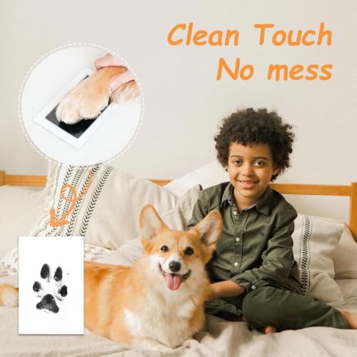 Kit de impresión de huellas de perro sin tinta para recuerdo seguro 5