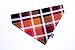 Plaid Flannel Over the Collar Dog Bandana Perfect for Thanksgiving and Christmas, Handmade Warm and Soft Slip On Pet Bandana for Fall and Winter (Burgundy & White Plaid, Large)