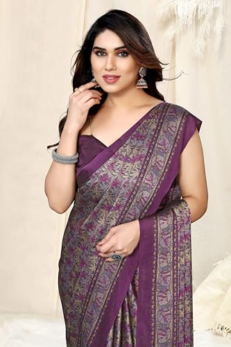 Image of MIRCHI FASHION Women's Ready to Wear 1 Minute Drape Chiffon Printed Saree with Blouse Piece