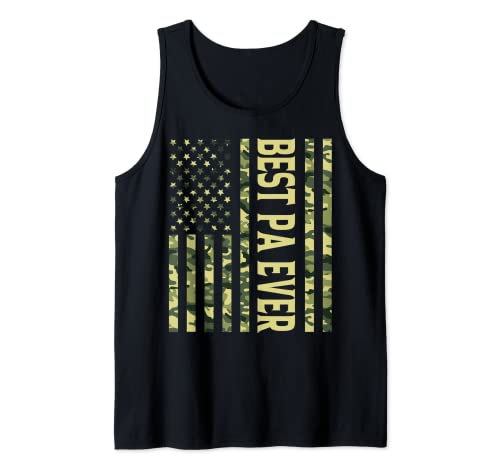 Herren Best Pa Ever US-amerikanische Flagge Lustiger Opa Vatertag Tank Top