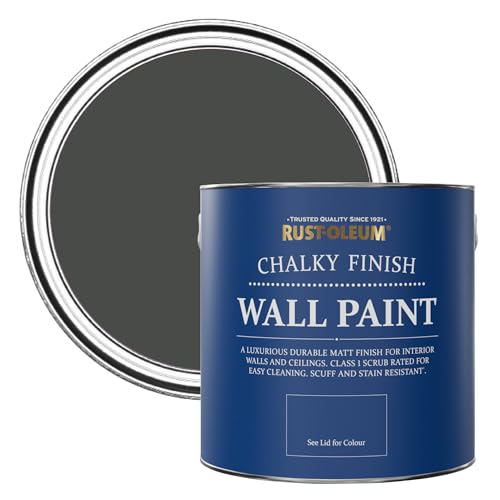 Rust-Oleum Black Matt Emulsion Wall Paint - After Dinner 2.5L