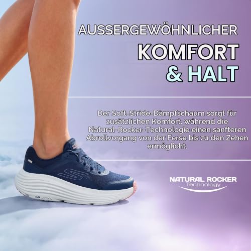 Skechers Damen Max Cushioning Endeavour Canova Turnschuhe, Navy Synthetic Pink Trim, 39.5 EU – Ansicht 3