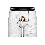 PAUPPY Donald Trump Middle Finger Biden Harris America Republican Gifts Mens Underwear Trunks Athletic Short Leg Boxer Briefs Black