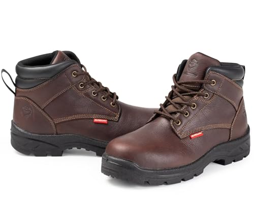 SUREWAY 6" Waterproof Work Boot for Men, Extremely Comfortable Insole, Oil/Slip Resistant, Thicker Leather, Work Boots/Shoes for Men, EH Safety Industrial & Construction Work Boots3