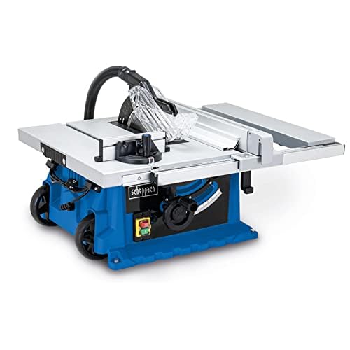 Scheppach Profi Tischkreissäge HS105 ohne Untergestell | mit 2. Sägeblatt | 2000W Leistung | Sägeblatt Ø 255mm | Schnitthöhe 75mm