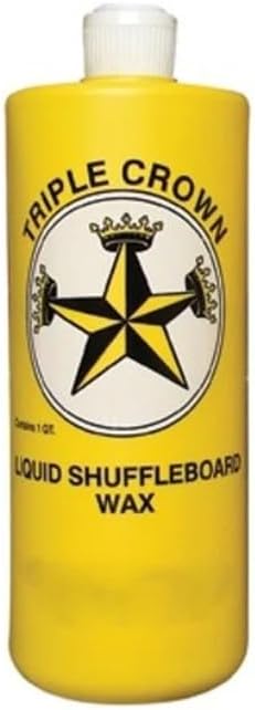 Zieglerworld Triple Crown Table Shuffleboard Liquid Wax- 4 Bottle Cases - 1 Quart Each Bottle