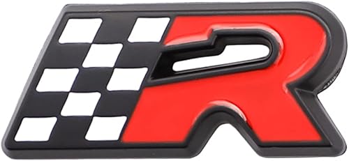 Emblema de la bandera de R Racing, insignia deportiva para el lado del automóvil, parte trasera del capó delantero, guardabarros, puerta,