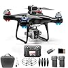 Dron Hobby con controlador de pantalla, helicóptero de avión con cámaras duales, posicionamiento de flujo óptico, motor sin escobillas, despegue/aterrizaje de una tecla, modo sin cabeza, parada de