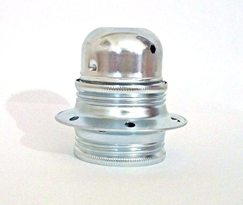 MeToo Design Lampenfassung aus Metall mit Hemd Gewinde E27 mit 2 Halterungen Cover