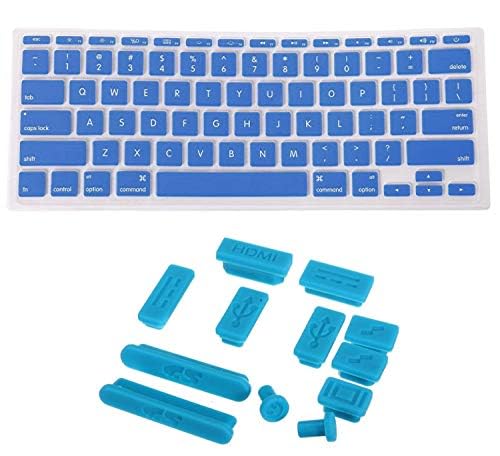 Image of Brain Freezer Keyboard Protector Cover Plus Dust Proof Compatible with MacBook Air 13 inch 2020 Release Model A2179 Soft Silicone Waterproof Dust-Proof Ultra Thin Keyboard Cover 2020 (Red)