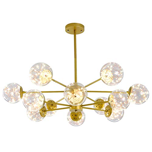 Plafonnier moderne en V métal Spoutnik pour chambre et salon