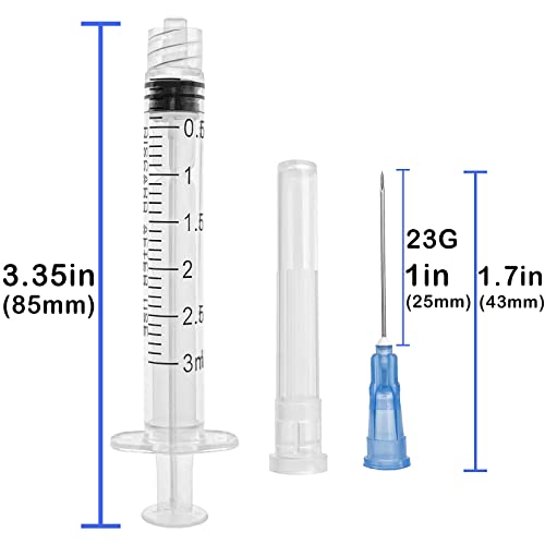 Large Plastic Syringe For Scientific Labs (3Ml-100Pcs) Measuring Syringe Tools Dispensing Multiple Uses Syringe With Needle #TOP1