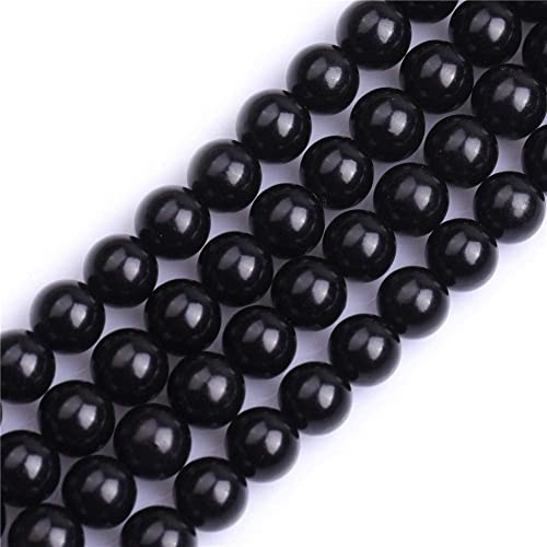 Image of Plastic 6 mm Beads /moti Kit 500 pcs for Jewellery Making /Craftwork /Decorations (Black)