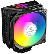 upHere 5 Heatpipes Sync 5v 3pin ARGB LED 120mm PWM Ventilateur de Processeur Cooler CPU Gaming Fa...