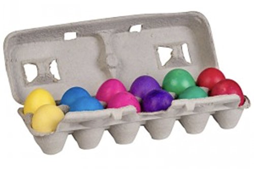 Silly Rabbit Cascarones Colorful Confetti Filled Eggs 12 Eggs Per Carton (Pack of 4) Colors WILL very