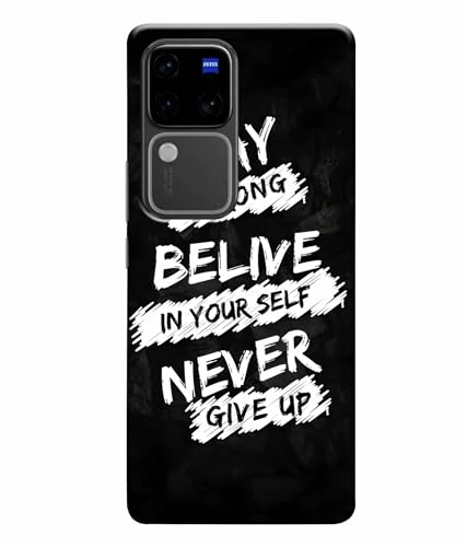 Image of Stay Strong Motivation Quotes Printed Hard Back Case Cover & Compatible for Vivo V30 Pro 5G | V2319 (Multicolor) - D1810