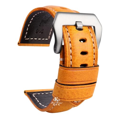 [X] plC PAM111 44??1 nhCh U[uXbg EHb`oh Xgoh Be[W U[uXbg 22 24 26mm(Yellow silver buckle,22mm)