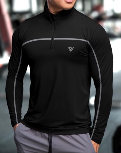 Image of Noble Monk Men's Active wear Regular Fit T Shirt |Full Sleeves |Casual T-Shirt for Men