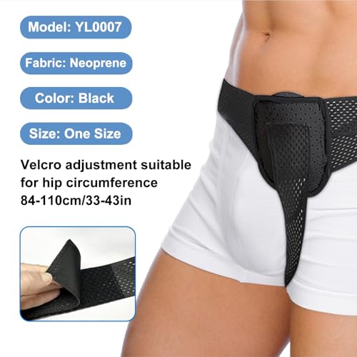 Faja de soporte para hernia inguinal médica ajustable miniatura 2