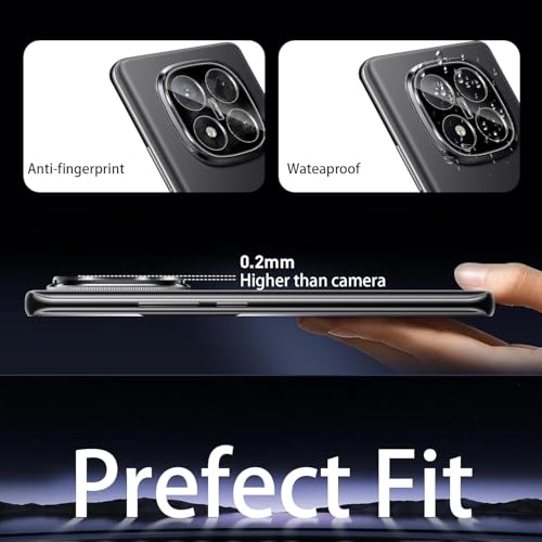Image of Xmon Back Camera Lens Protector for Redmi Note 14 Pro Plus 5G (1 Pack) Premium Camera Glass Protector Guard, Anti-Scratch, Ultra-Clear, Easy Installation