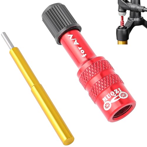 Bike Fork Valve Adapter Bike Pump Adaptor, Shock Pump Valve Adapter, Fork Air Valve Adapter Extender Pressta Extension Converter Nozzle Tire Pump Accessories for Mountain Bike Road Bike