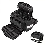 DZTSMART Erste-Hilfe-Tasche Leer Groß,Notfalltasche Leer - Sanitätstasche für Häusliche Pflege, Arzt, Reise & Notfall (Schwarz)