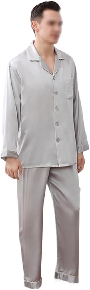 Silk Long Sleeved Two-piece Set For Home Wear M19 Mm Heavyweight Pajamas