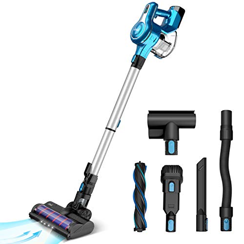 INSE Cordless Stick Vacuum Cleaner 23KPa Powerful Suction with 250W Motor, Stick Handheld