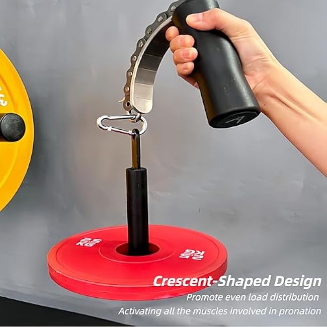 Arm Wrestling Training Equipment, Fore Arm Strength Trainer Handle, Forearm Wrestling Workout Gripper Strengthener Equipment for Arm Wrestling Pronation Rising Supination Toproll