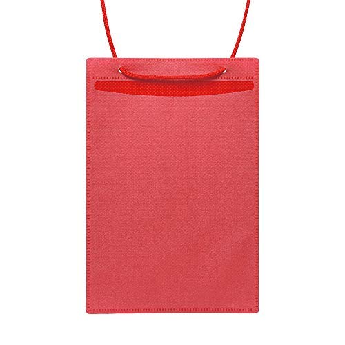 ソニック 名札 イベント吊下げ名札 ハガキ用 50枚入 赤 VN-8539-R ×10 セット