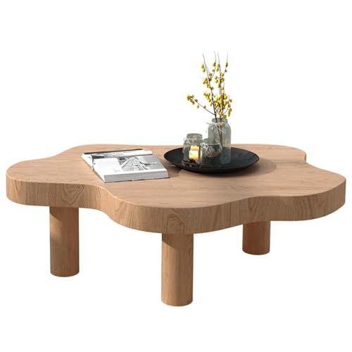 Table basse bois massif de salon table centrale moderne milieu du siècle