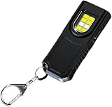 2Pack Waterproof Mini Keychain Flashlight, Portable Keyring Pocket Lamp for Camping Walking Work