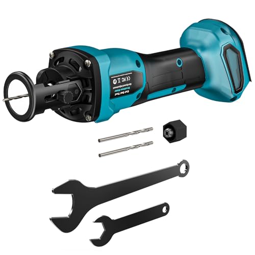 Ecarke Cordless Drywall Cut-Out Tool Brushless Rotary Drywall Saw Compatible with Makita 18V Battery 6-Speed 30000 RPM Drywall Cutter for Sheetrock Plywood & Wood (Tool Only)