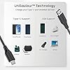 Ambrane Unbreakable 3A Fast Charging 1.5m Braided Type C Cable for Smartphones, Tablets & other Type C devices, 480Mbps Data Sync, Quick Charge 3.0 (RCT15A, Black) #4