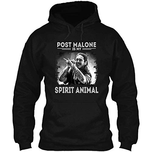 Post is My Spirit Animal T Shirt Malone Rapper Funny Cute Cool T Shirt Hdb Long Sleeve T Shirt Hoodie Crewneck SWEA Black