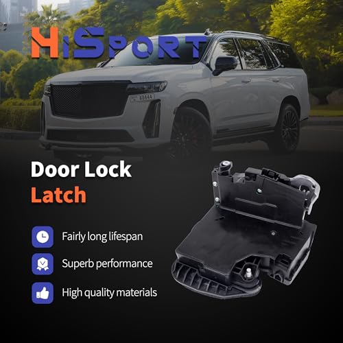 Image of HiSport 13597536 Door Lock Latch Actuator Motor Front Left Driver Side - Compatible with Cadillac Escalade Chevy Colorado Cruze Silverado 1500 Tahoe GMC Canyon Sierra 1500 Yukon - Replace 13597799