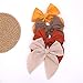 Sugarmelon Pack of 24 Large Linen Hair Clips for Girls Women - 24 PCS Hair Accessories for All Ages (Linen, One Size Fits All, Handmade, Various Occasions, Hair Clip, Hair Securing, Decorative)